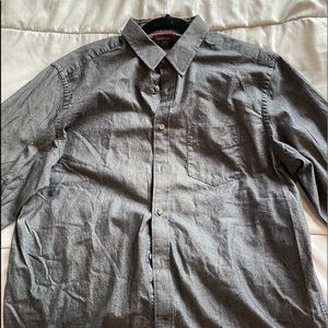 UNTUCKit Long Sleeve Grey Button Down